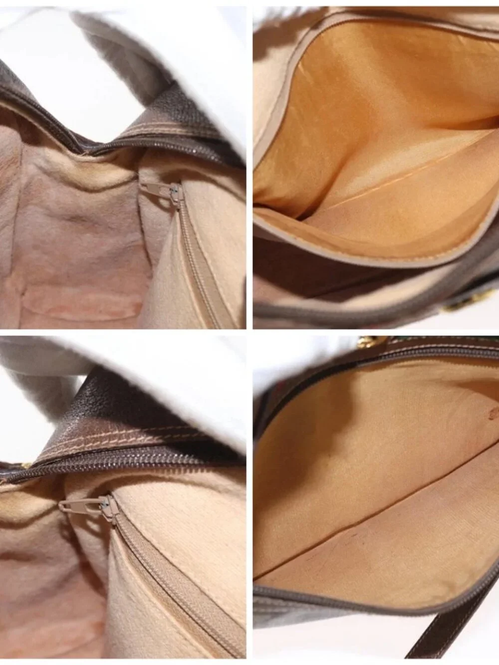 GUCCI GG Supreme Web Sherry Line Bag PVC Beige Gold 56 02 088 Auth ep12756 - Picture 15 of 16